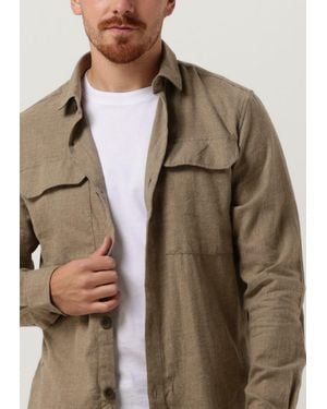Dstrezzed Casual-Oberhemd Shirt Melange Flannel Herren - Braun
