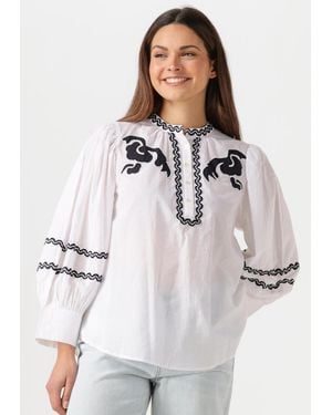 Antik Batik Damen Blusen Dali Blouse - Weiß