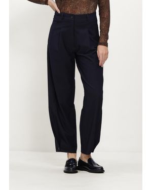 Aimée the Label Damen Hosen Colombiaw6 Trouser - Blau