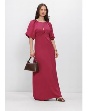 Selected Women Damen Kleider Slflaurina Regular 2/4 Ankle Dress - Rot