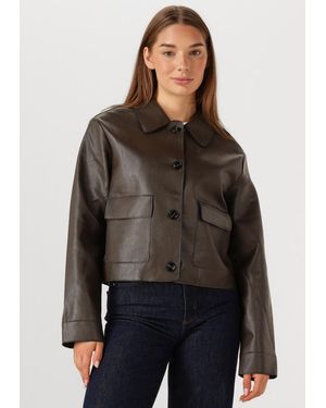 Neo Noir Damen Jacken Romana Faux Pu Jacket - Braun
