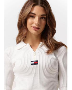 Tommy Hilfiger Pullover Sweaters Half Zipp - Weiß