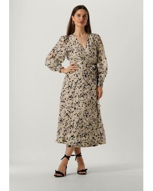 Second Female Midikleid Gaura Wrap Dress - Natur