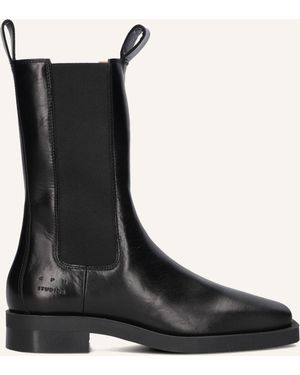 COPENHAGEN Stilvolle Schwarze Lederstiefel