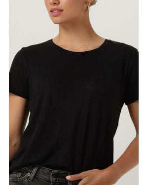 Second Female T-Shirt Peony O Neck Tee Damen - Schwarz