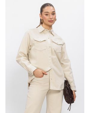 My Essential Wardrobe Damen Blusen Dagmarmw 157 Shirt - Natur
