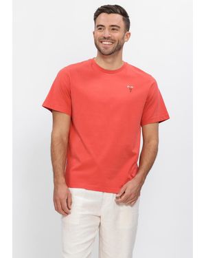 Forét Herren Polos & T-Shirts Posy T-Shirt - Rot