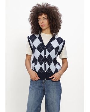 Silvian Heach Damen Tops & T-Shirts Sweatr Skera - Blau