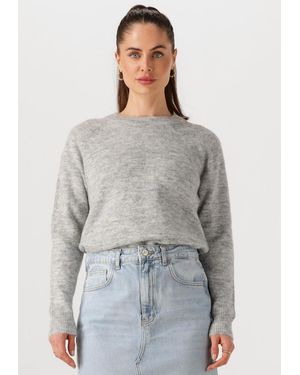 Selected Women Damen Pullover & Cardigans Lulu Ls Knit O-Neck B - Grau