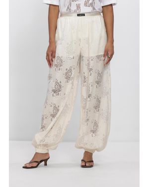 Haute L'Amitié Damen Hosen Bella Lace Harem Tall Pant - Natur