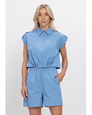 My Essential Wardrobe Damen Blusen Mwsunna Sleeveless Shirt - Blau