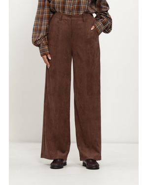 Object Damen Hosen Objmiya Hw Wide Pants - Braun