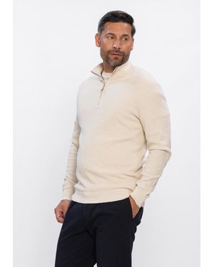 Profuomo Herren Pullover & Cardigans Structure - Natur