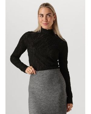 Minus Damen Tops & T-Shirts Msvicenta Rollneck Longsleeve Top - Schwarz