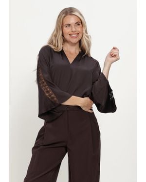 Bruuns Bazaar Damen Blusen Weckiabbwicki Blouse - Schwarz