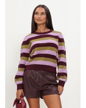 Ydence Damen Pullover & Cardigans Knitted Sweater Aurora - Rot