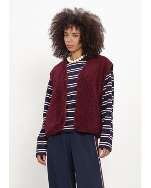Catwalk Junkie Damen Blazers Teddy Bodywarmer - Rot
