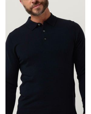 Profuomo Polo-Shirt Polo Longsleeve Herren - Blau