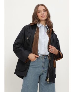Barbour Damen Jacken Treeton Wax Jacket - Schwarz