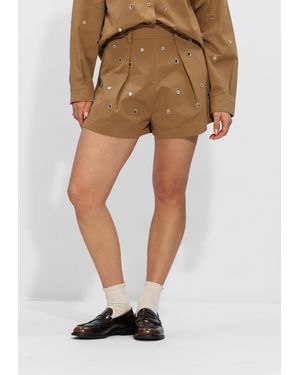 Silvian Heach Damen Hosen Shorts Mangir - Natur