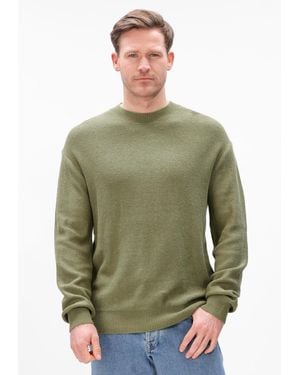 Anerkjendt Herren Pullover & Cardigans Akebbe Cotton/Silk Knit - Grün
