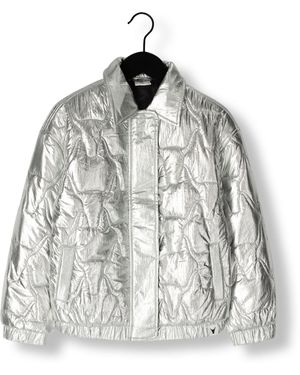Alix Mini Wattierte Jack Woven Nylon Coat Mädchen - Grau