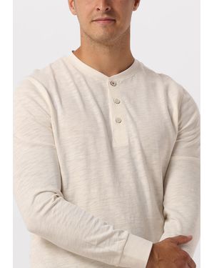 Scotch & Soda Slub Henley Long Sleeve Tee Herren - Natur