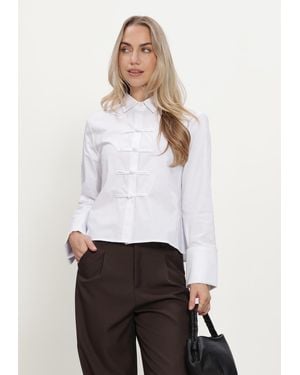 Neo Noir Damen Blusen Cam Poplin Shirt - Weiß