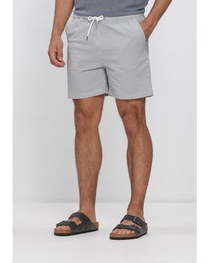 Profuomo Herren Badehosen Stripe - Grau
