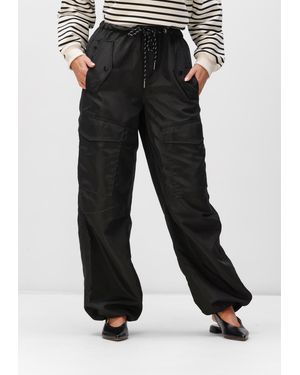 Haute L'Amitié Damen Hosen Cargo Pull On Tall Trouser - Schwarz