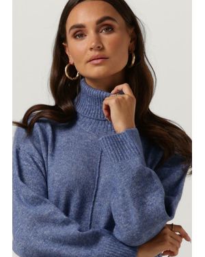 Object Midikleid Abbie L/S Knit Dress Damen - Blau