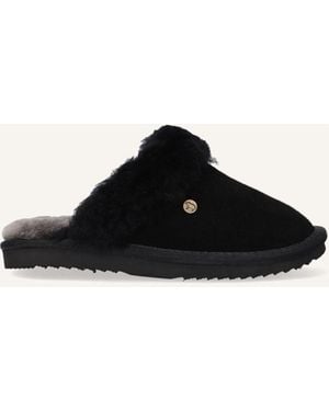 Warmbat Mädchen Hausschuhe Flurry Kids - Schwarz