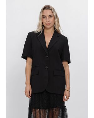 ROUGE EDIT Damen Blazers Roulyla 2/4 Blazer/Pf - Schwarz