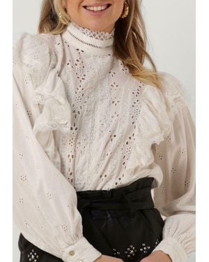 Y.A.S Bluse Yasmotana Ls High Neck Top S - Natur