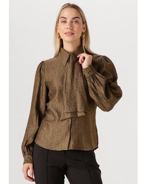 Aaiko Damen Blusen Veronne Tie Vis 545 - Braun
