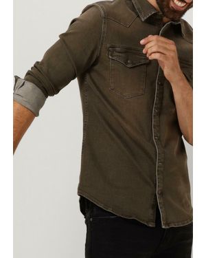 PUREWHITE Overshirt Denim Shirt With Buttons - Schwarz