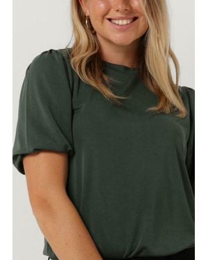 Minus T-Shirt Darsy Puff Sleeve T-Shirt Damen - Grün