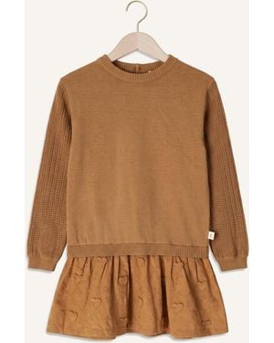 Ton & Ton Mädchen Kleider Taya - Braun