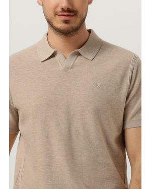 Dstrezzed Polo-Shirt Polo S/S Melange Slub Herren - Natur
