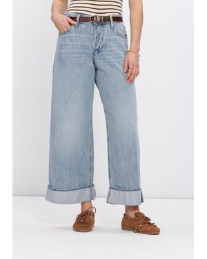 G-Star Damen Jeans Roxx Wide Wmn - Blau