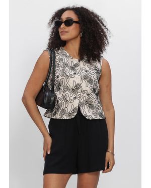 Object Damen Blazers Objkerry S/L Re Vest - Schwarz