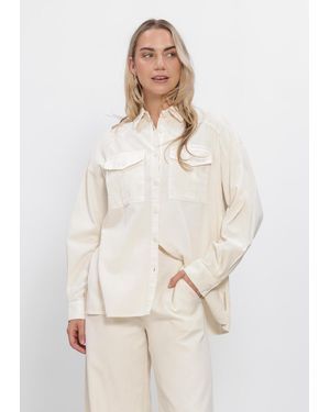 Simplee Damen Blusen Blouse - Natur