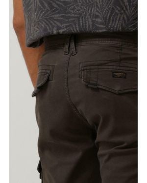 PME LEGEND Kurze Hose Cargo Shorts Stretch Broken Twill - Schwarz