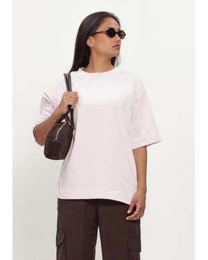 Minus Damen Tops & T-Shirts Msgamma Gots Long T-Shirt - Weiß