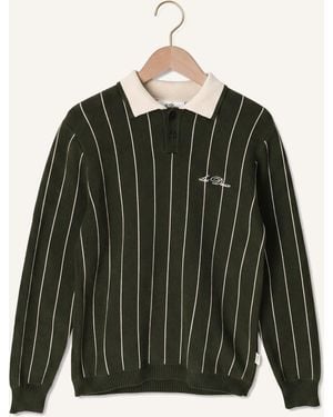 Les Deux Jungen Pullover & Cardigans Signature Knitted Ls Polo - Grün