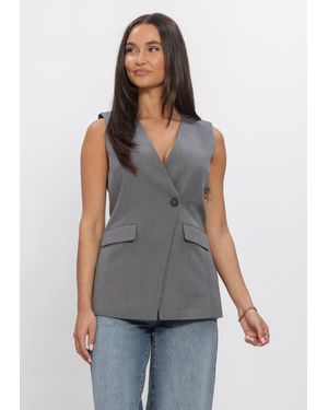 Envii Damen Blazers Enraye Vest 7092 - Grau