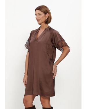 Bruuns Bazaar Damen Kleider Korthalsiabbwenny Dress - Braun