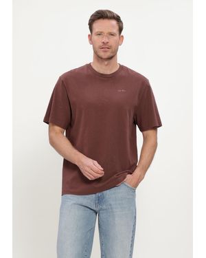 Forét Herren Polos & T-Shirts Haze T-Shirt Mole - Rot