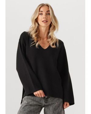Y.A.S Damen Pullover & Cardigans Yaselma Ls V-Neck Knit Pullover - Schwarz