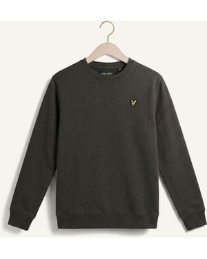 Lyle & Scott Jungen Pullover & Cardigans Brush Back Crew Neck Sweatshirt - Grau